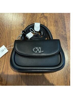 CXL by Christian Lacroix Mini Top Handle Crossbody Bag Black NWT Structured Chic